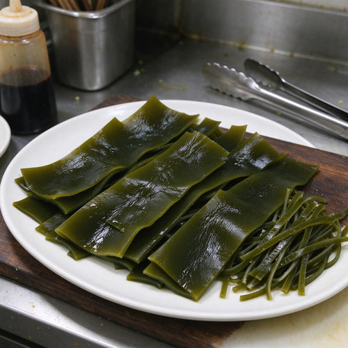 Fresh Kelp Seaweed Sheets And Strips